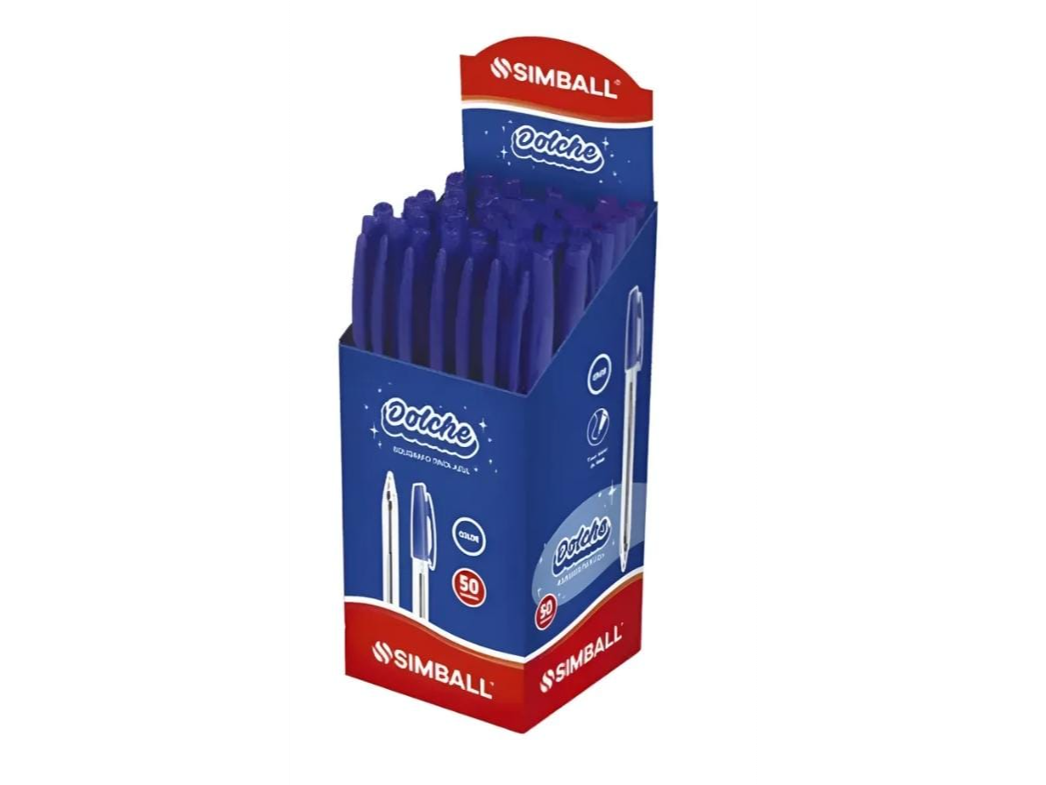 Bolígrafo SIMBAL azul x10 unidades