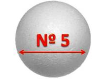 Esfera de telgopor N°5