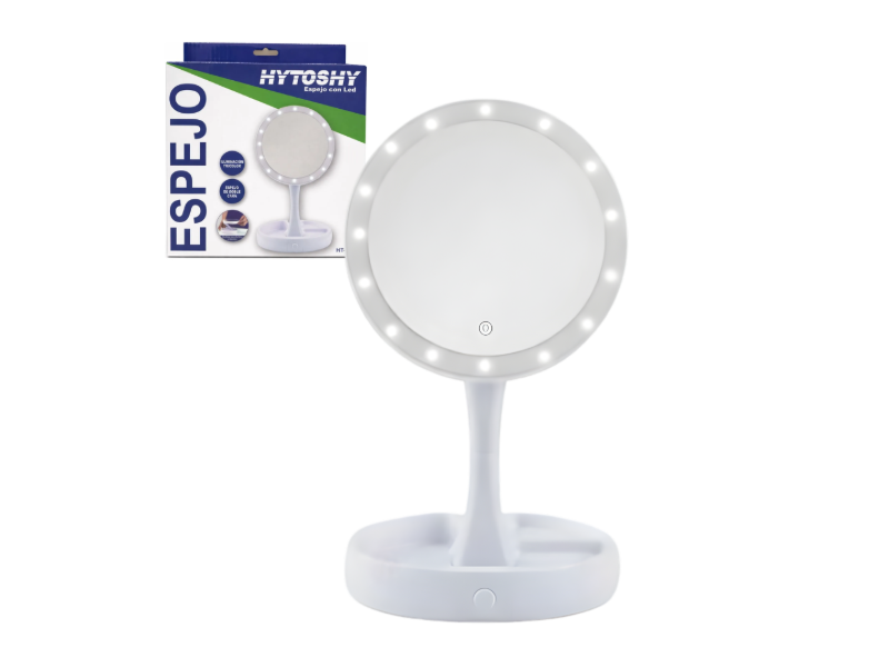 Espejo redondo con luz led HITOSHY