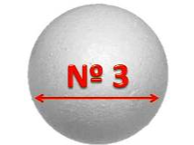 Esfera de telgopor N°3