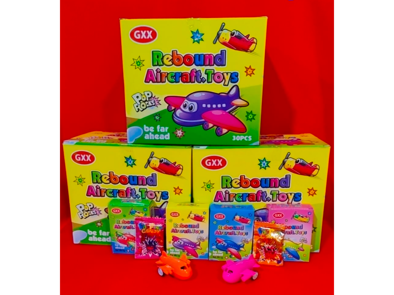 Caramelo en polvo avion a friccion