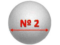 Esfera de telgopor N°2