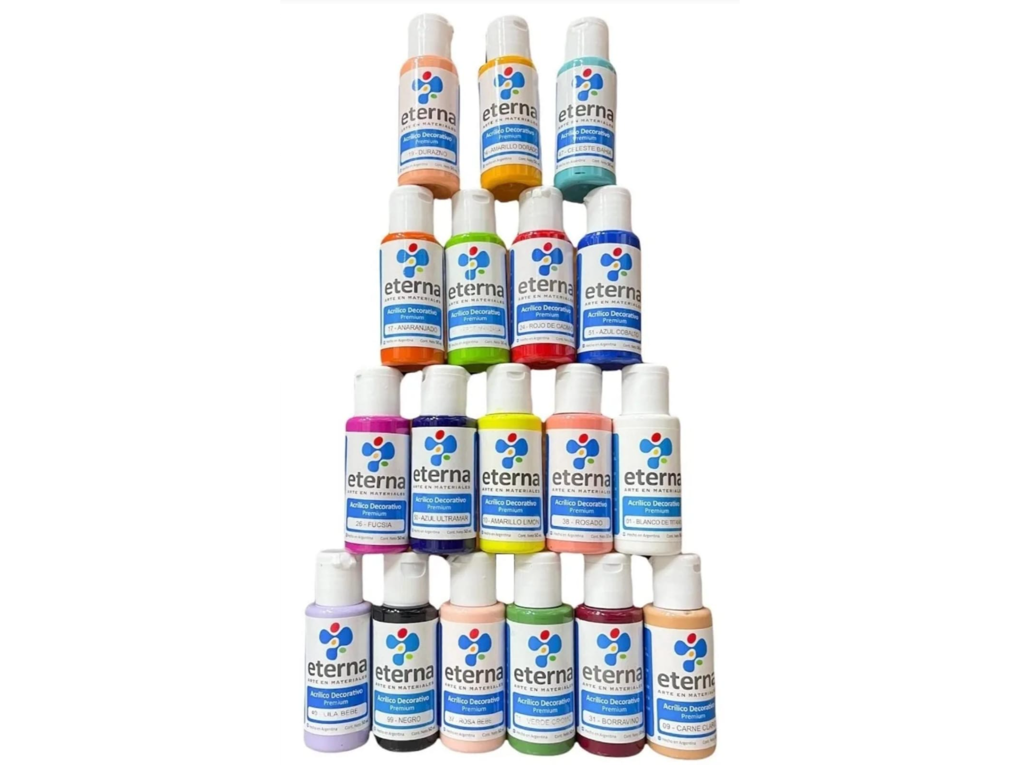 Pintura Acrilica ETERNA x50 cc 10 unidades