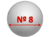 Esfera telgopor N°8