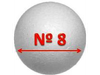 Esfera telgopor N°8