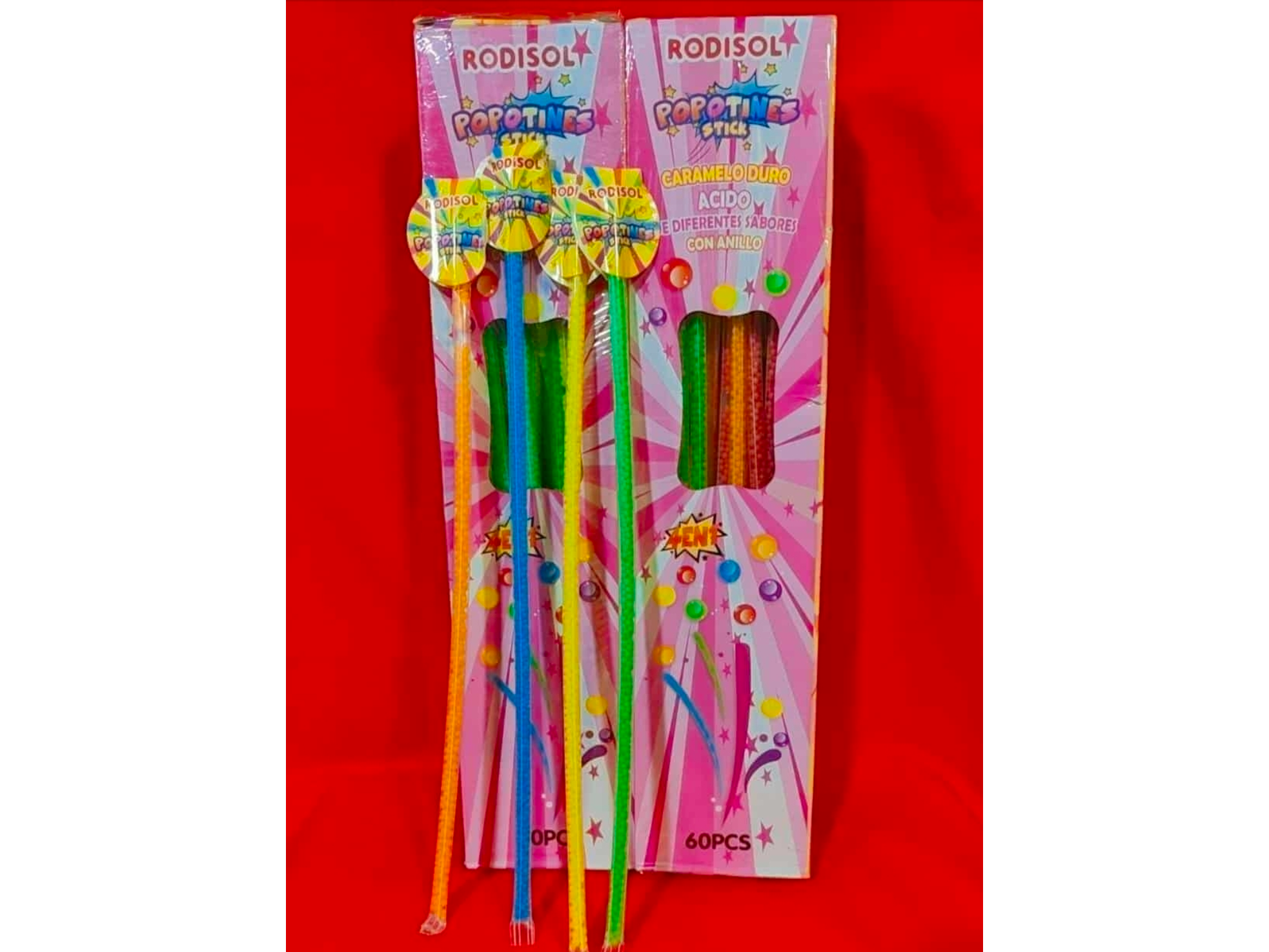 Popotines caramelos ácidos