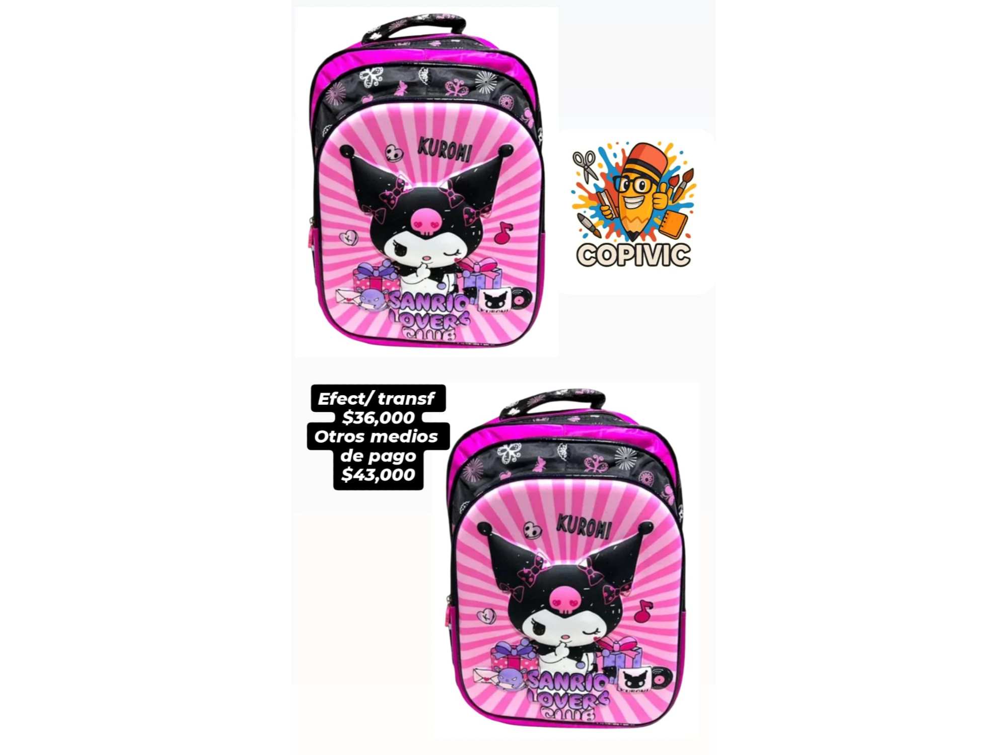 Mochila Kuromi sanrio