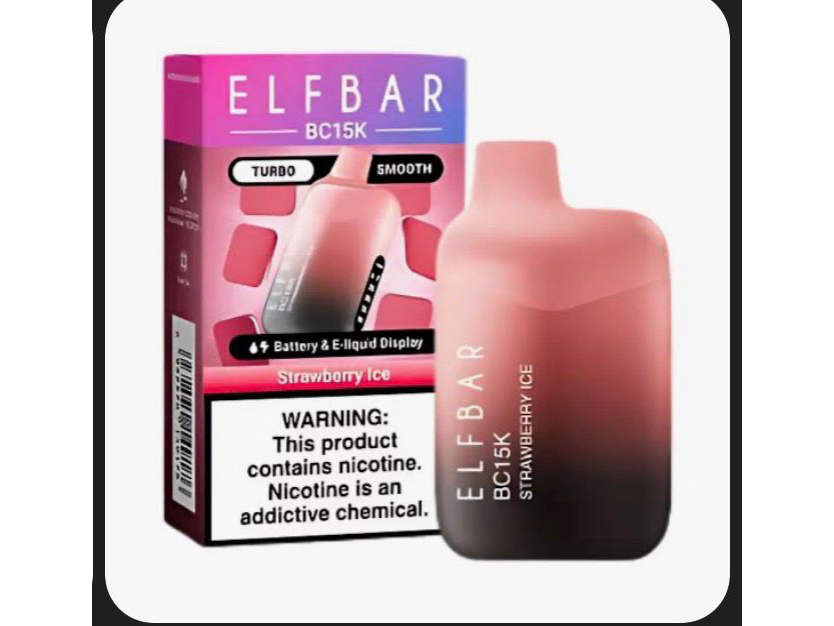 ELFBAR STRAWBERRY ICE 15K PUFF