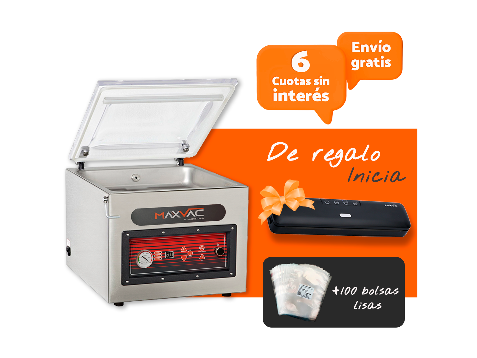 Envasadora al vacío MaxVac 742 de MAXVAC