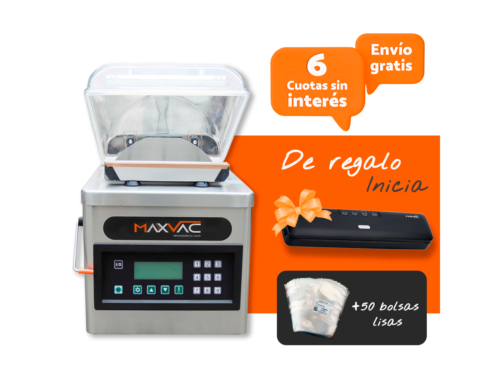Envasadora al vacío MaxVac 726 de MAXVAC