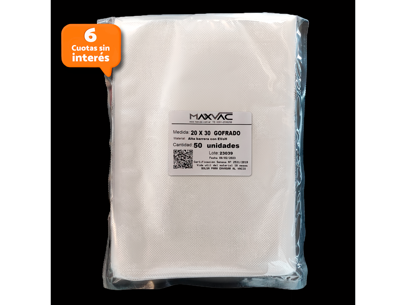 Paquete por 50u. de 20x30 Gofradas