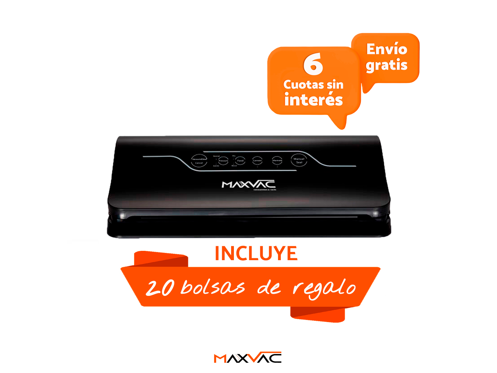 Plus - Envasadora al vacío de succión externa Maxvac de MAXVAC