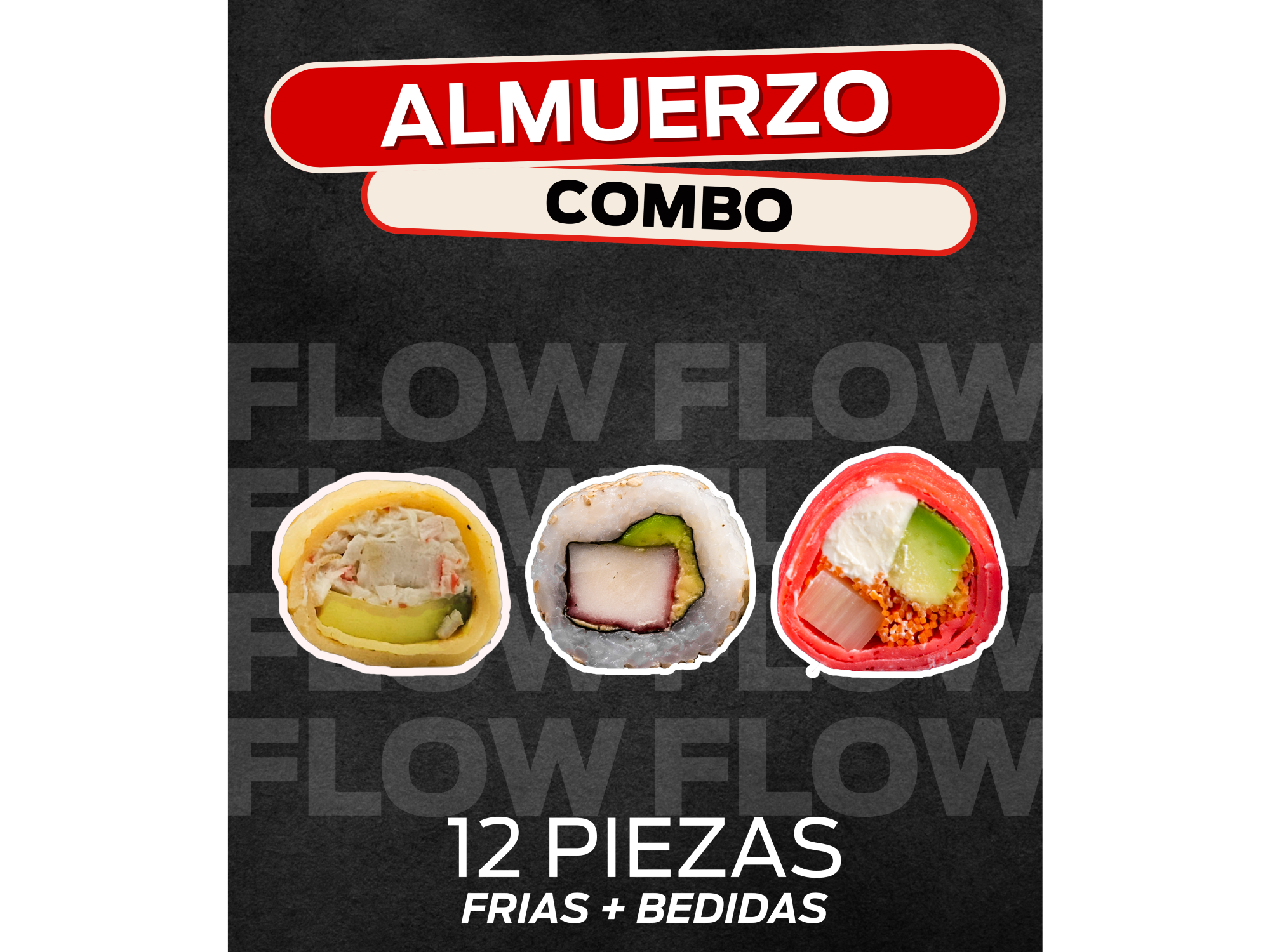 12 PIEZAS FRIAS + BEBIDA