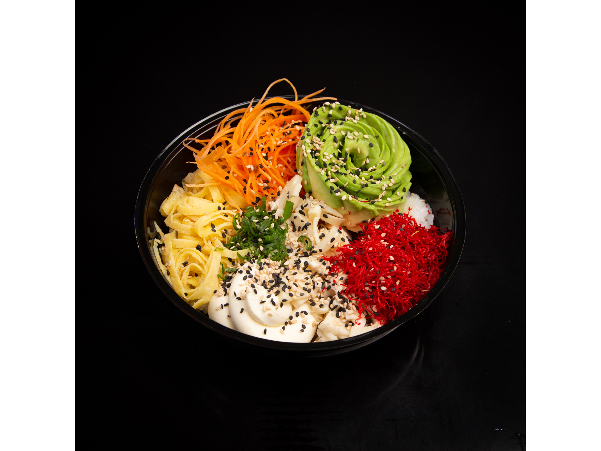 GOHAN VEGETARIANA de SUSHI FLOWER RECTA