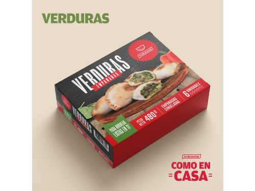 Empanadas congeladas VERDURA X 4 unidades