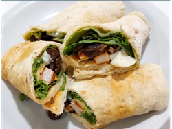 Wrap de Pollo (incluye postre )