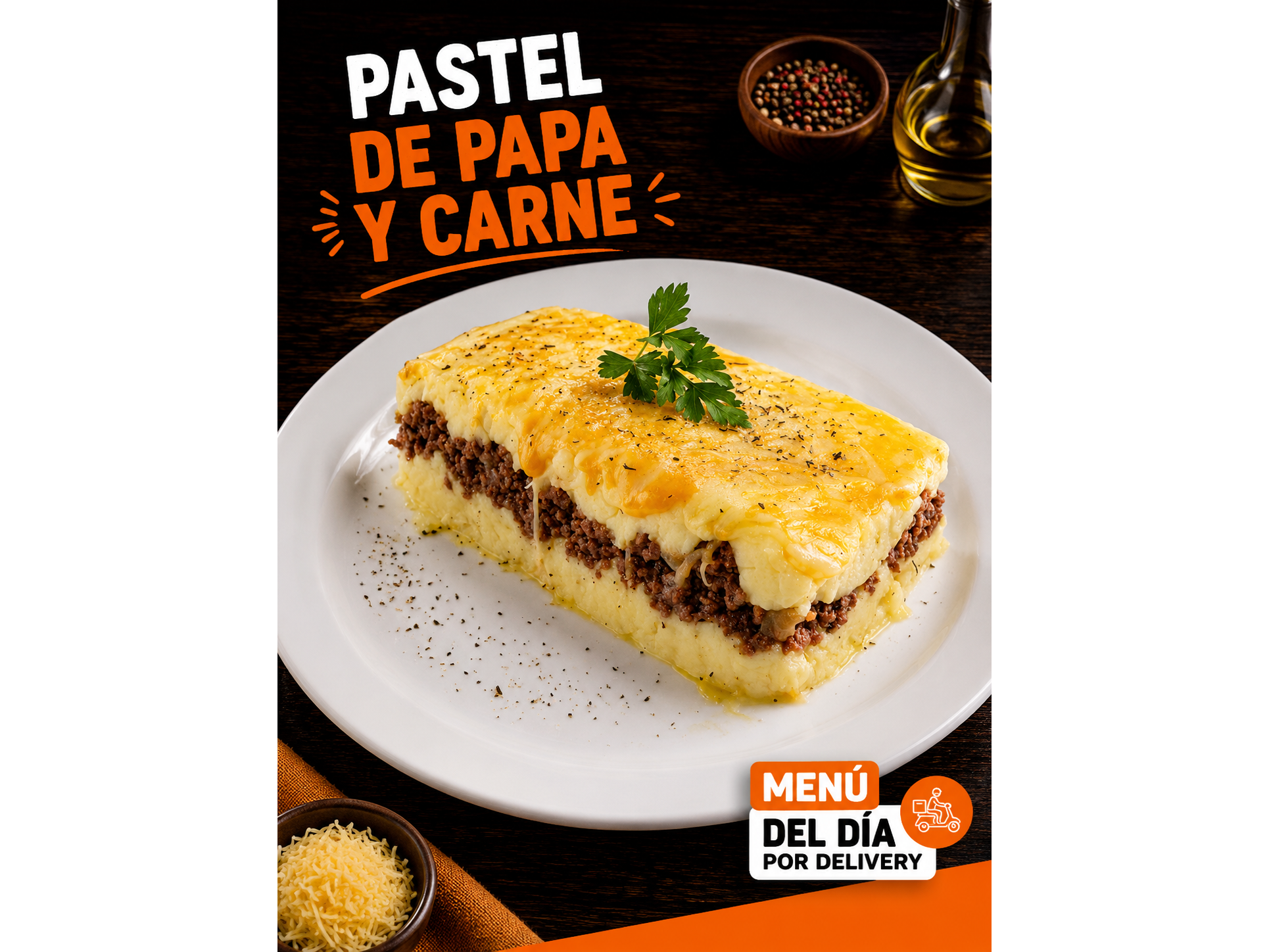 ESPECIAL DE LA SEMANA OPCION 1: Pastel de papa