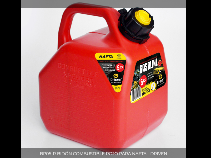 BIDON PROFESIONAL  05 LITROS     ROJO, AMARILLO Y VERDE (OFF ROAD)