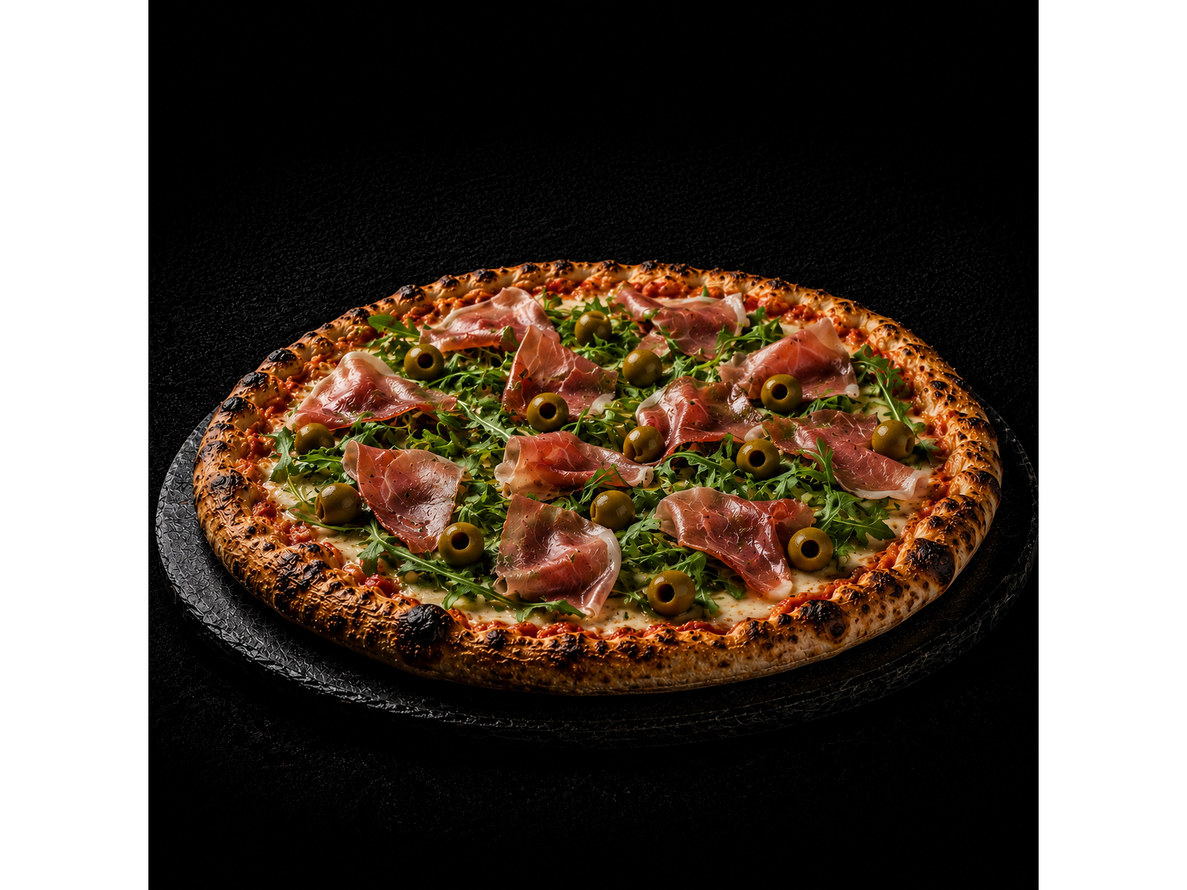 RÚCULA Y JAMÓN CRUDO