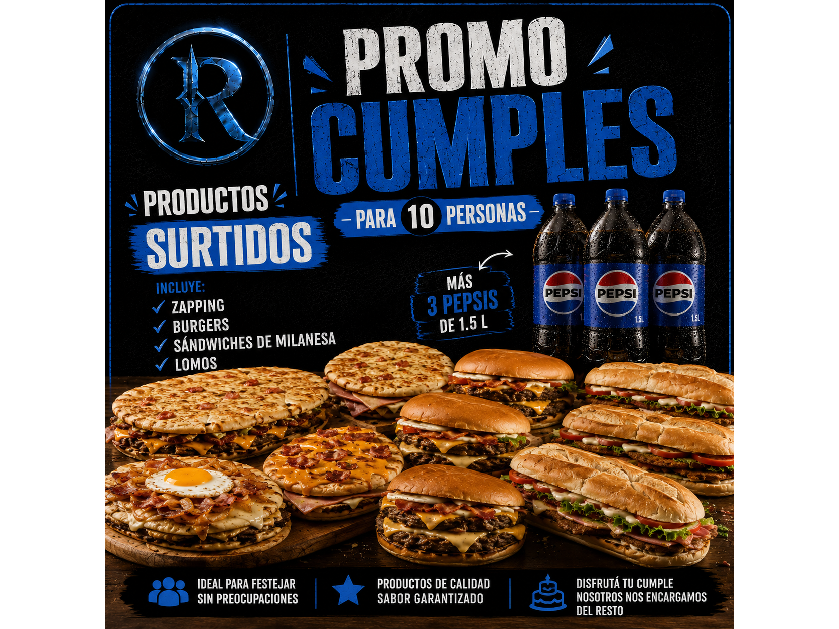 PROMO CUMPLE (10 personas )