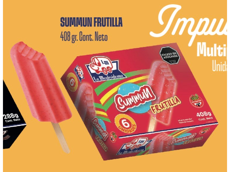 6 PALITOS DE AGUA FRUTILLA