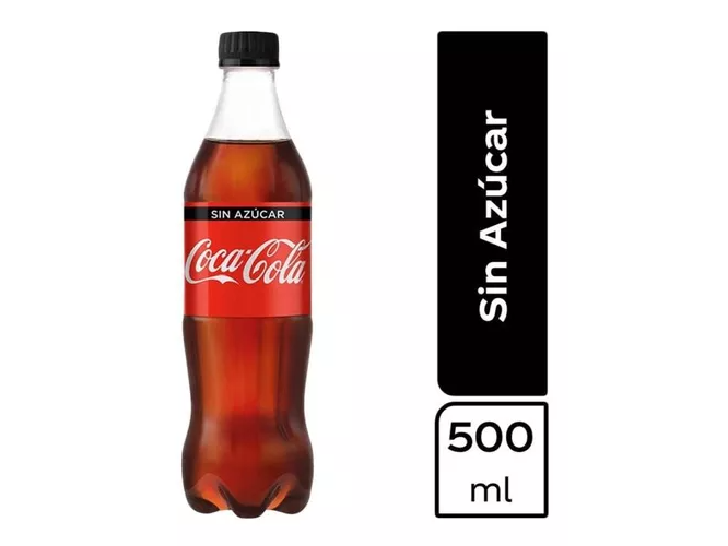 COCA-COLA 500 ML (SIN AZÚCAR)