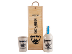 Gin Knut Hansen Estuche de madera + Vaso