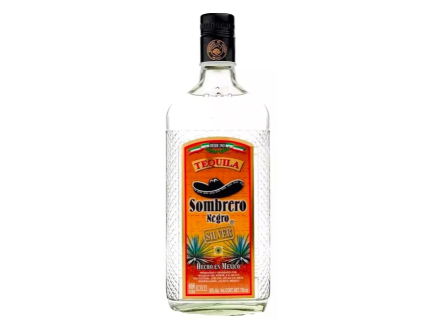 Tequila Sombrero Negro Blanco 700ml