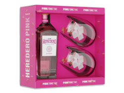 Gin Heredero Estuche Pink + 2 vasos
