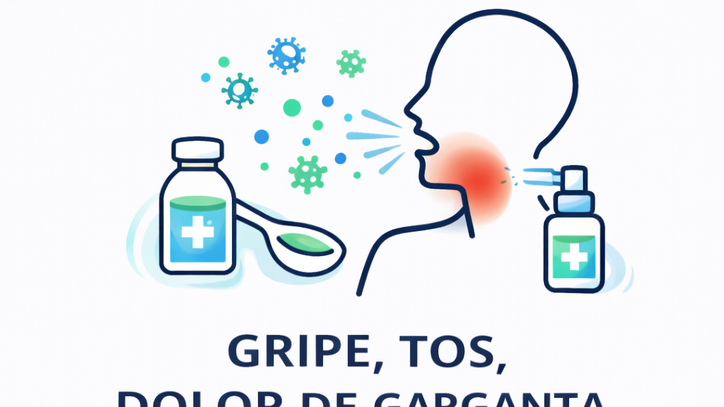 Gripe, tos , dolor de garganta