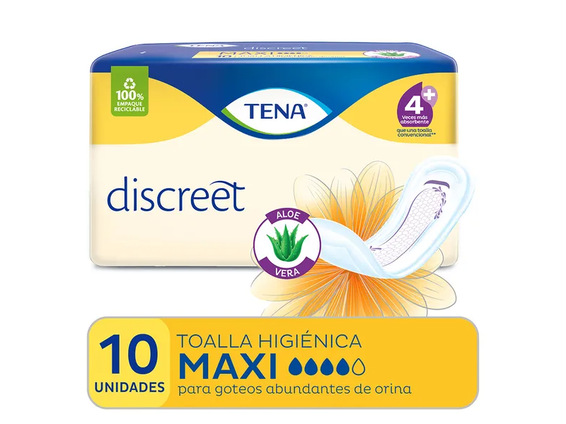 Tena Toalla Higiénica Discreet Maxi