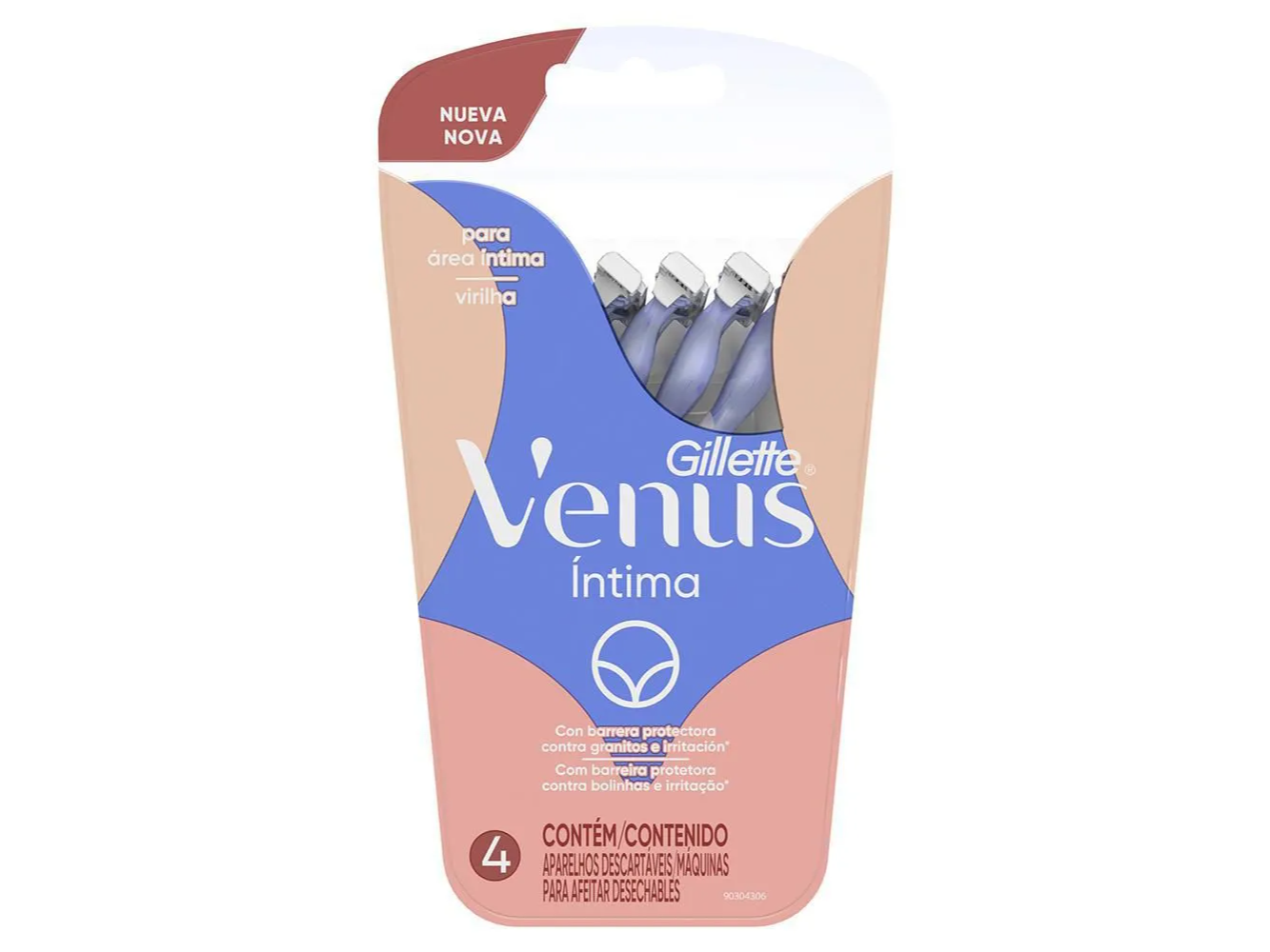 Detalle de producto Venus Íntima Maquina De Afeitar Desechable 4 Unidades