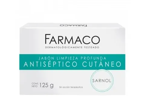 Farmaco Jabón Limpieza Profunda Antiséptico Cutáneo X125gr