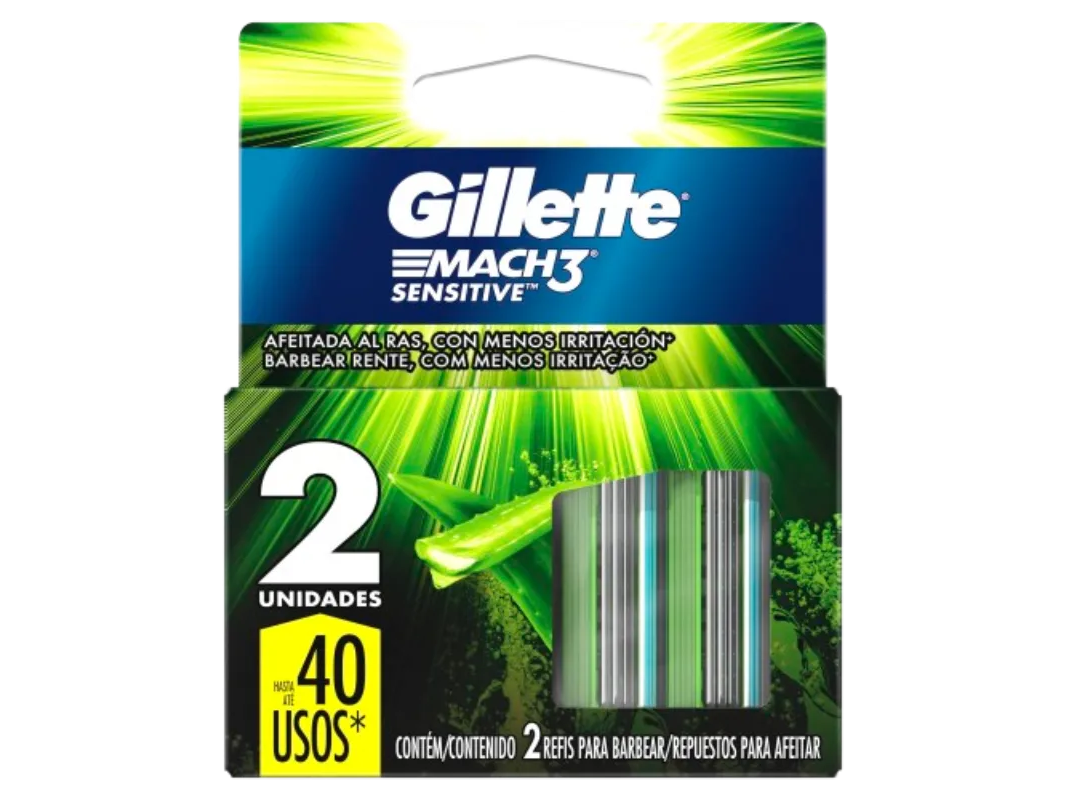 Gillette Mach 3 Sensitive X 2 Repuesto
