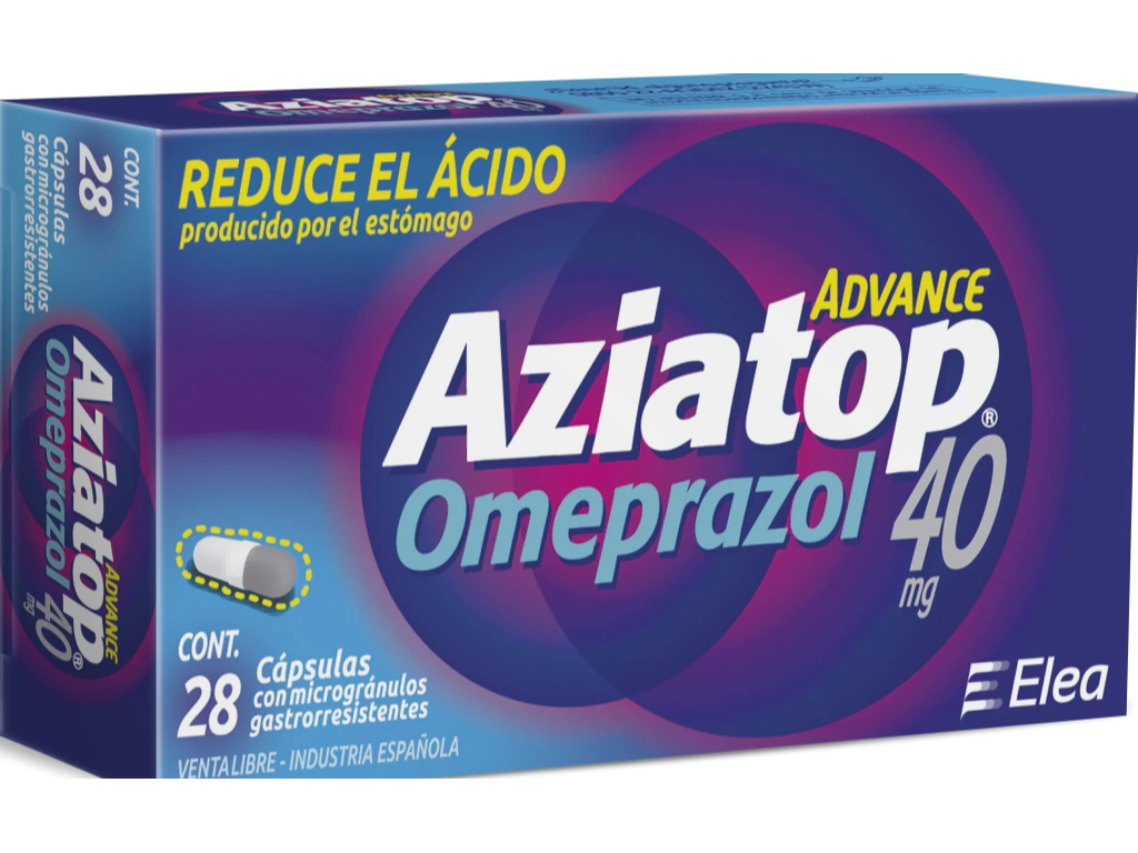 Aziatop Omeprazol 40mg X 28 Capsulas