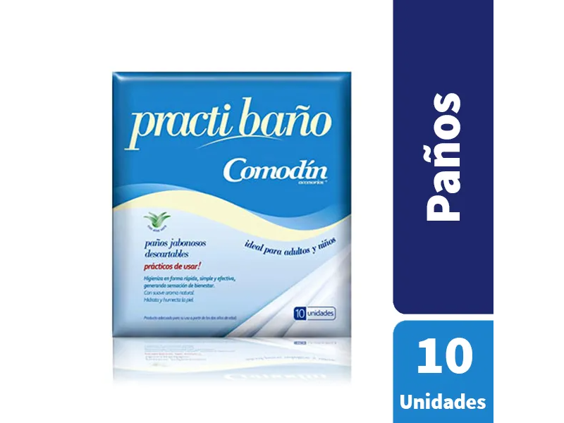 Comodín Paños Jabonosos Descartables Practi Baño