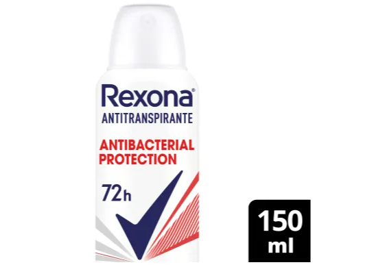 Rexona Antitranspirante En Aerosol X 150ml. Antibacterial Protection