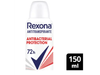 Rexona Antitranspirante En Aerosol X 150ml. Antibacterial Protection
