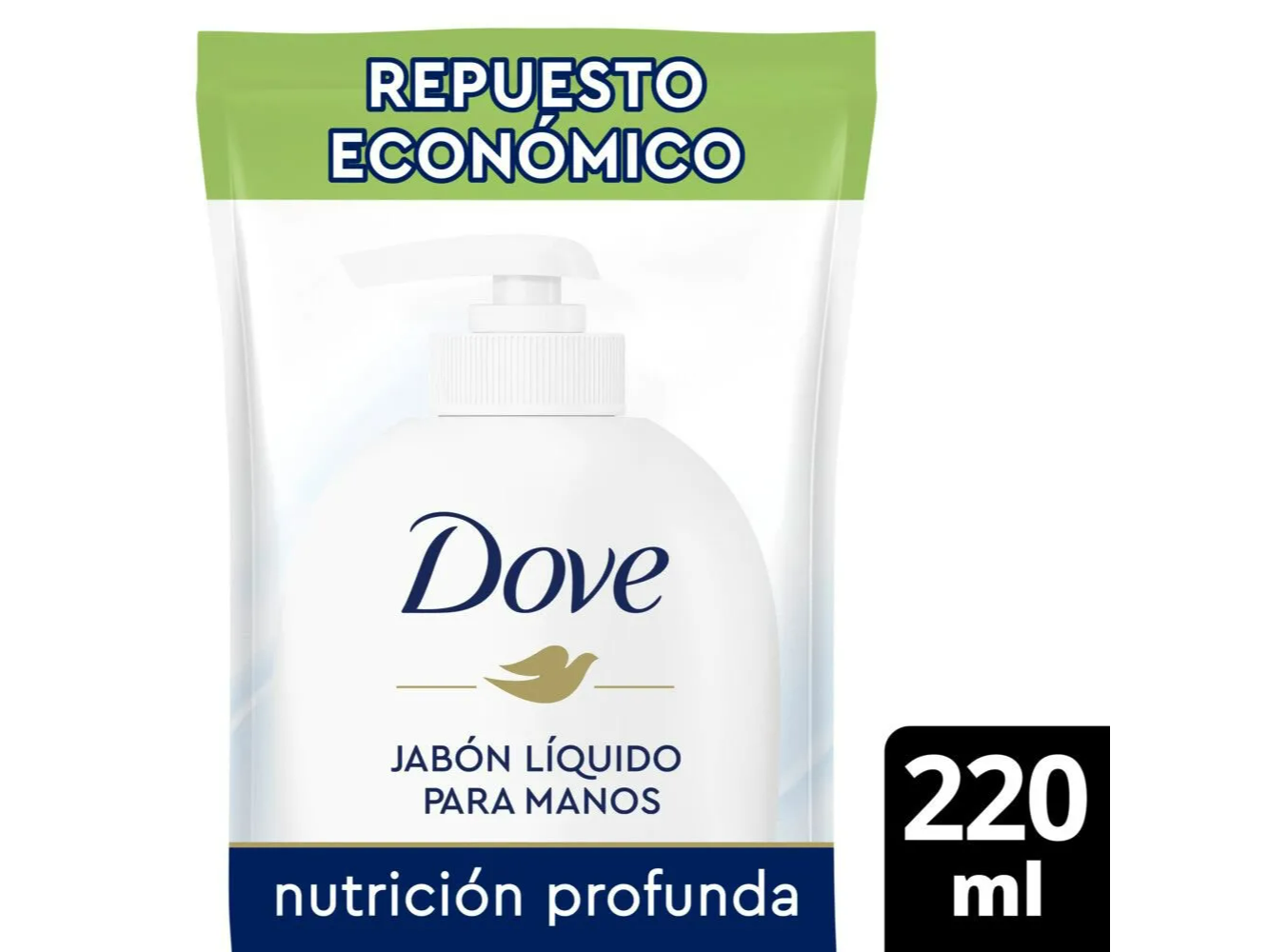 Dove Jabón Líquido para Manos Nutrición Profunda Repuesto