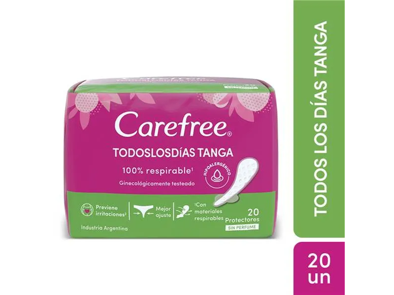 Carefree Protectores Diarios Todos los Dias Tanga x 20 unidades