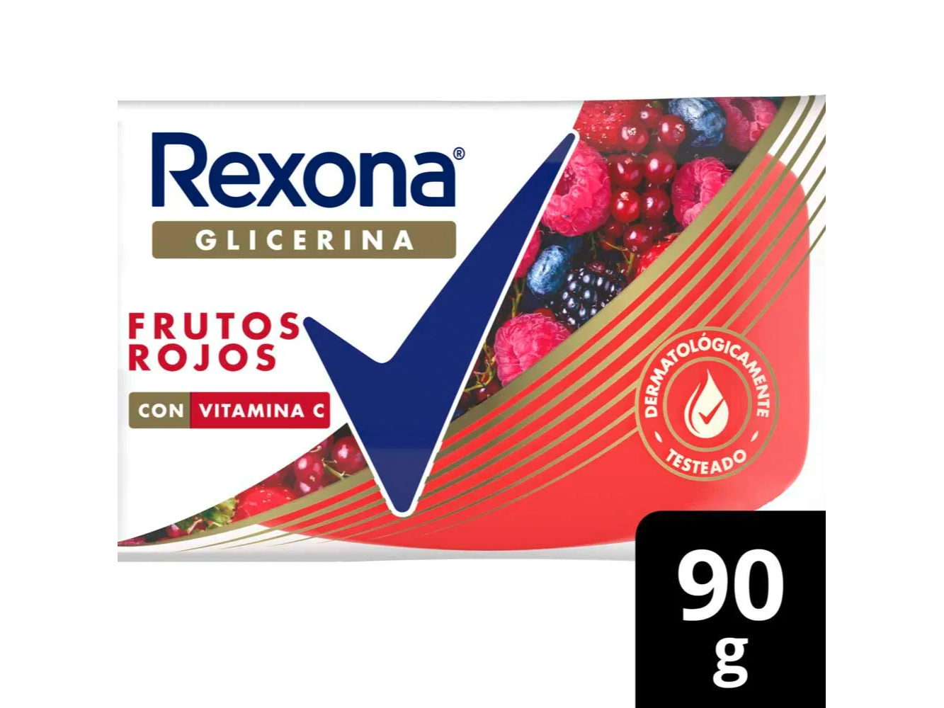 Rexona Jabón de Tocador Glicerina Frutos Rojos
