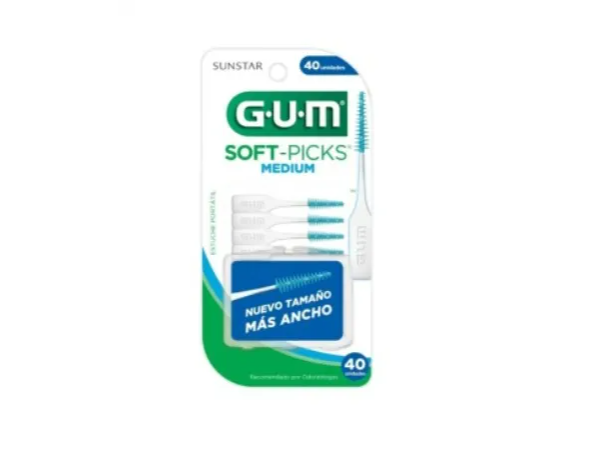 Gum Soft- Picks Palillos Interdentales Mediano X 40 Unidades