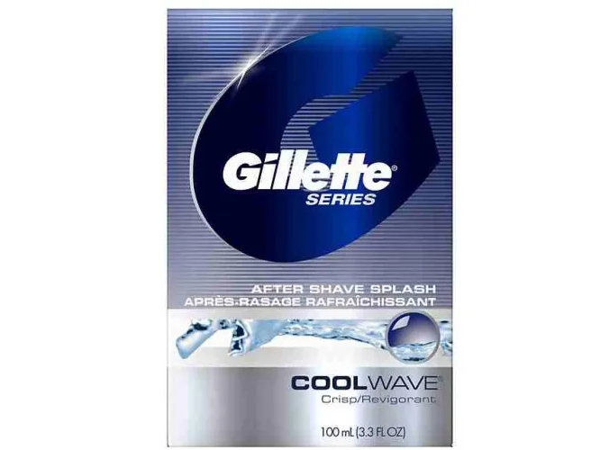 Gillette After Shave Splash Cool Wave X100ml. Para Después De Afeitarse