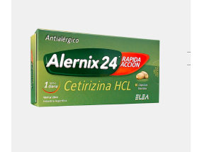 Alernix 24 X 10 Capsulas Rapida Accion - Cetirizina - Antialergico