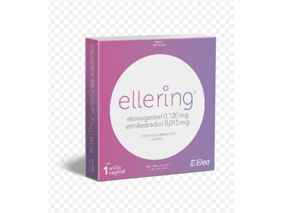 Ellering Anillo Vaginal 0.120 mg / 0.015 mg