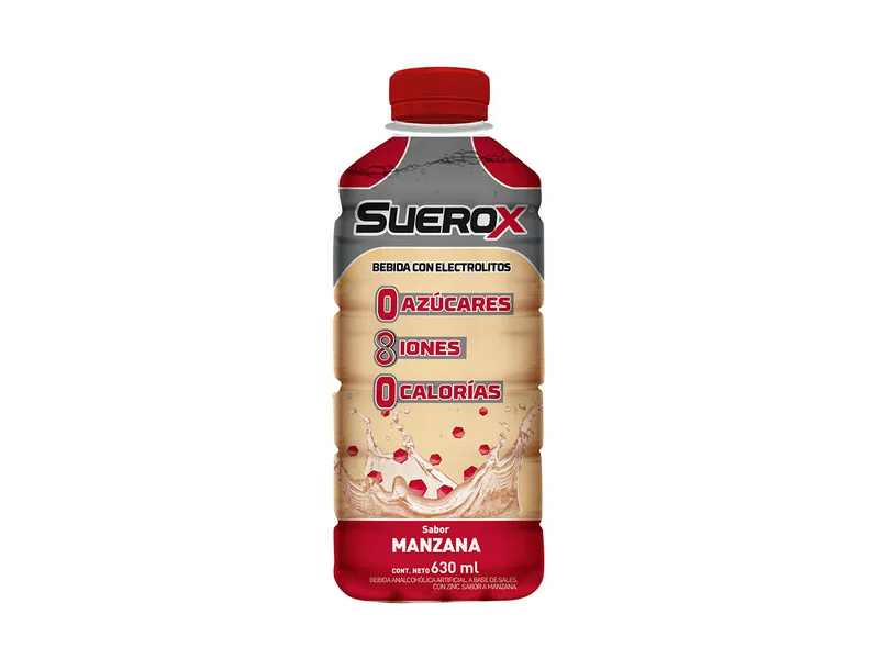 Suerox Bebida Con Electrolitos Sabor Manzana x 630 ml