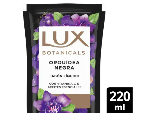 Lux Jabon Liquido Orquidea Negra - Repuesto 220 Ml
