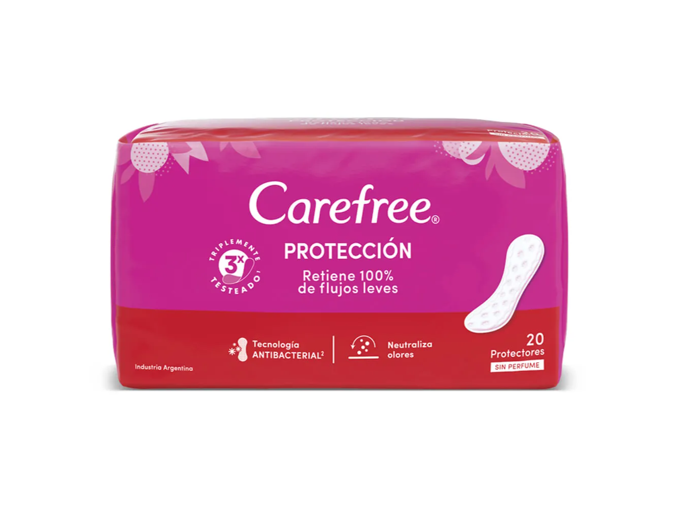 Carefree Protector Íntimo Sin Perfume x 20 unidades