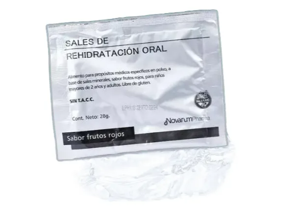 Sales de Rehidratacion oral en polvo Rinde 1 LITRO