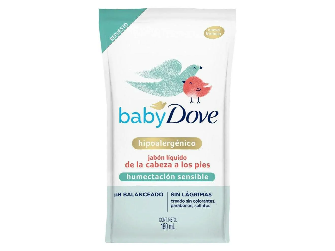 Dove Baby Jabón Líquido Humectación Sensible